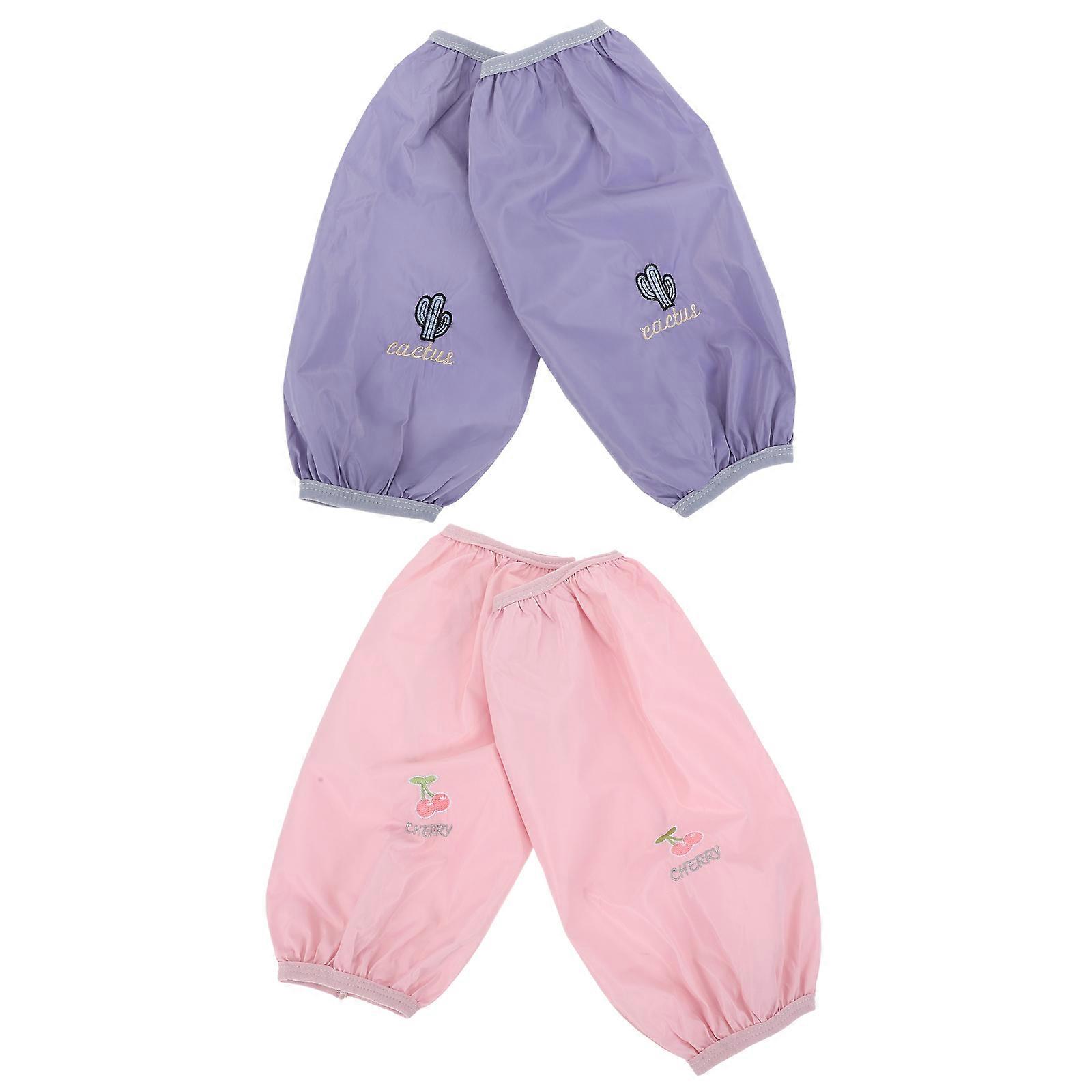 Durable Waterproof Kitchen Sleeves 2Pairs Practical Oil-Proof Sleeves for Cooking