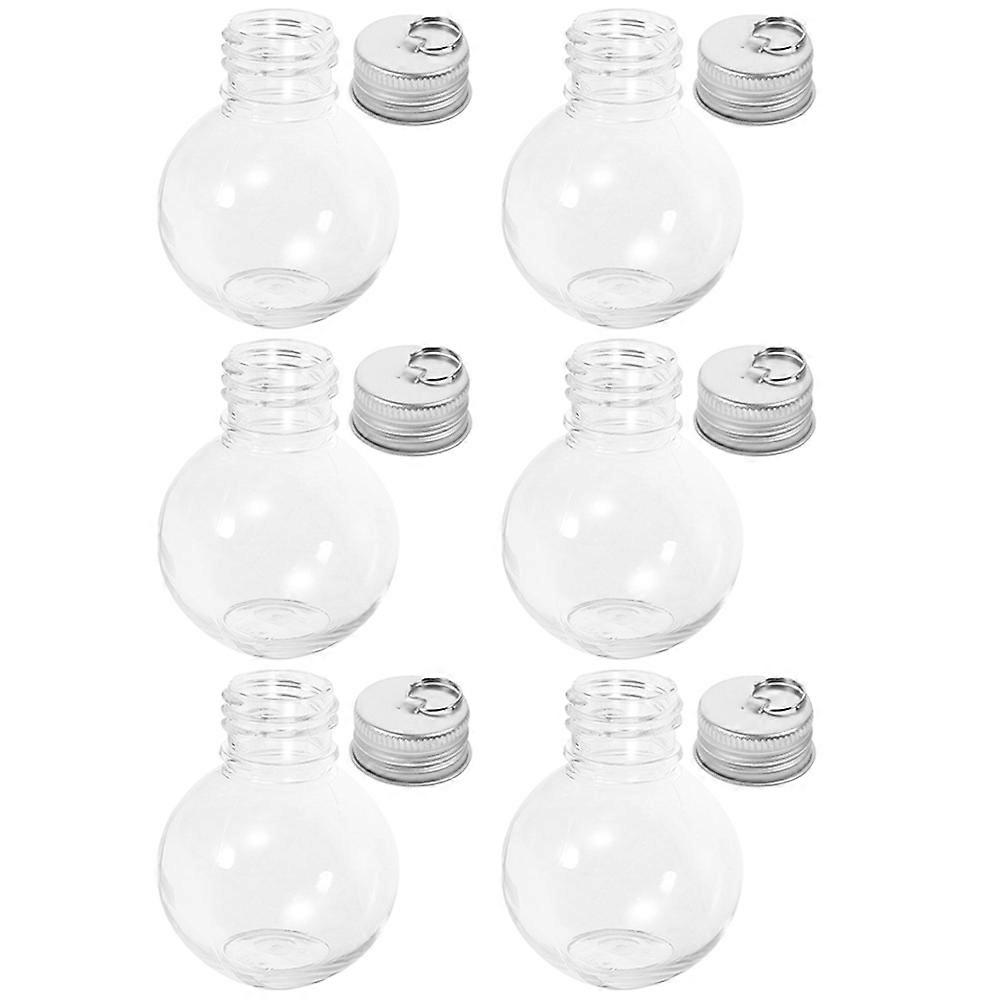 Transparent Empty Bottles Small Bottles For Liquids Storage Families Party Planners 6Pcs