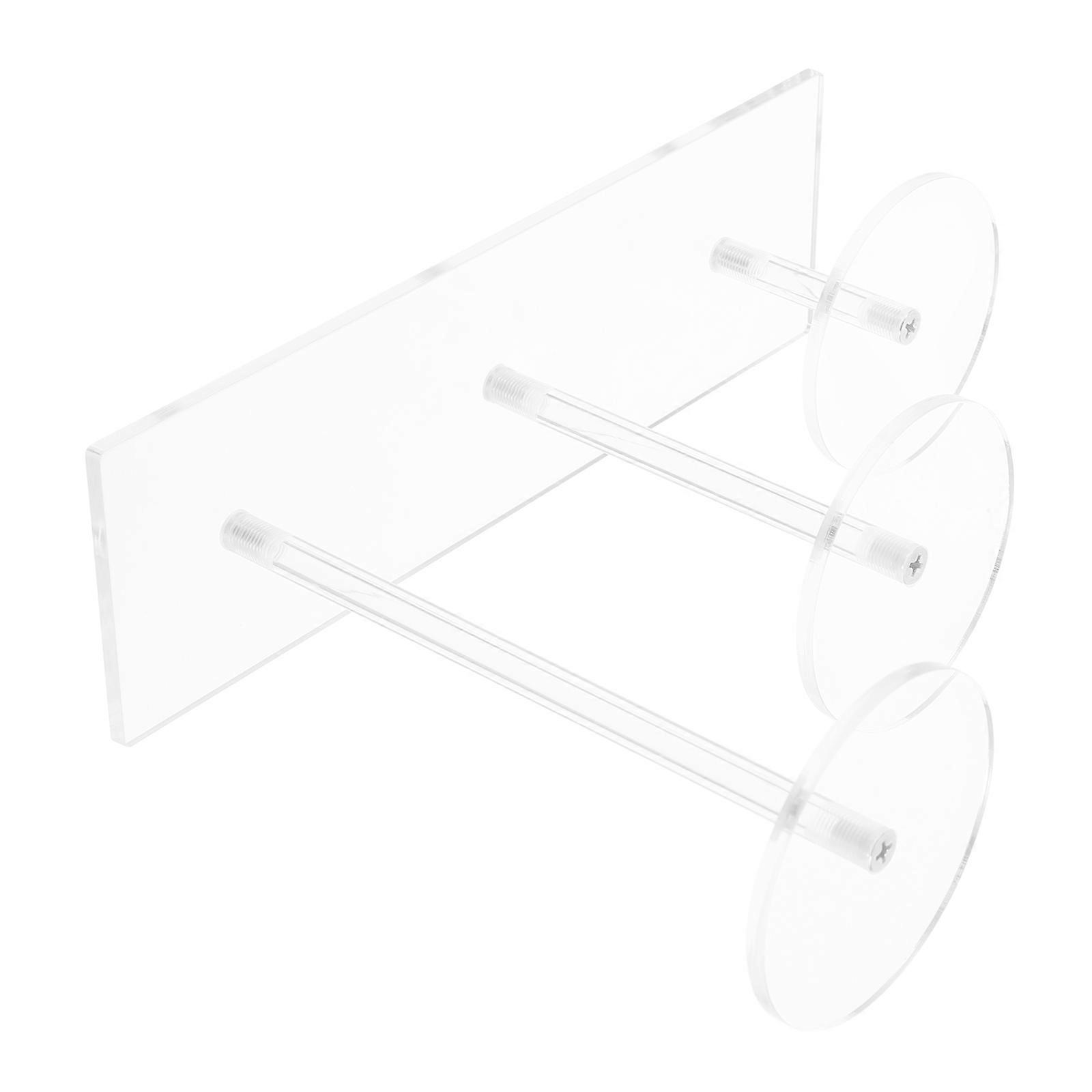 Clear Acrylic Multi Layer Display Stand for Jewelry Action Figures and Desserts Transparent Space Saving Design Stable and Portable 1 Set