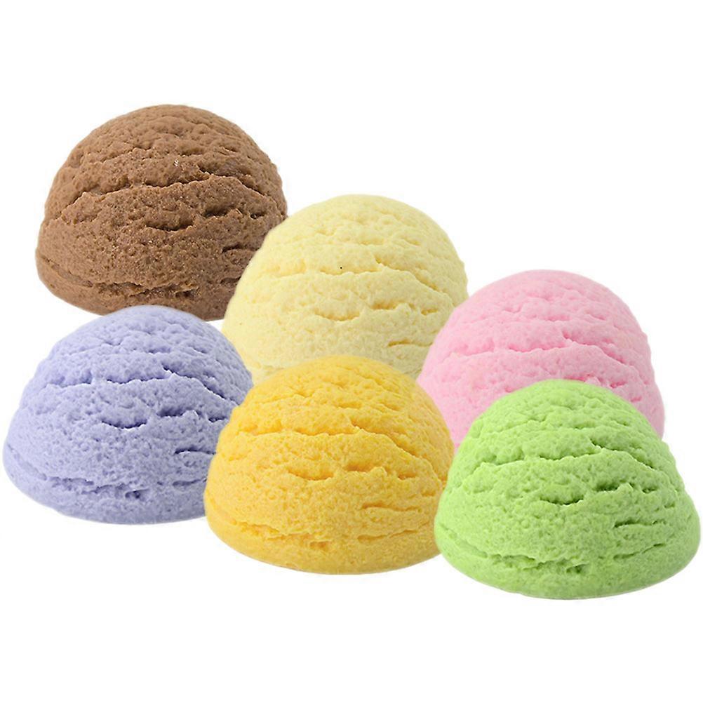 Realistic Ice Cream Balls Prop Made of Durable PVC Perfect for Learning Use Assorted Color