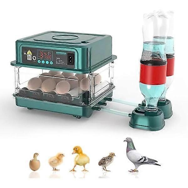 Automatic Egg Incubator, with Humidity Monitoring, Automatic Egg Turning, Automatic Water Refilling and Egg Lighting