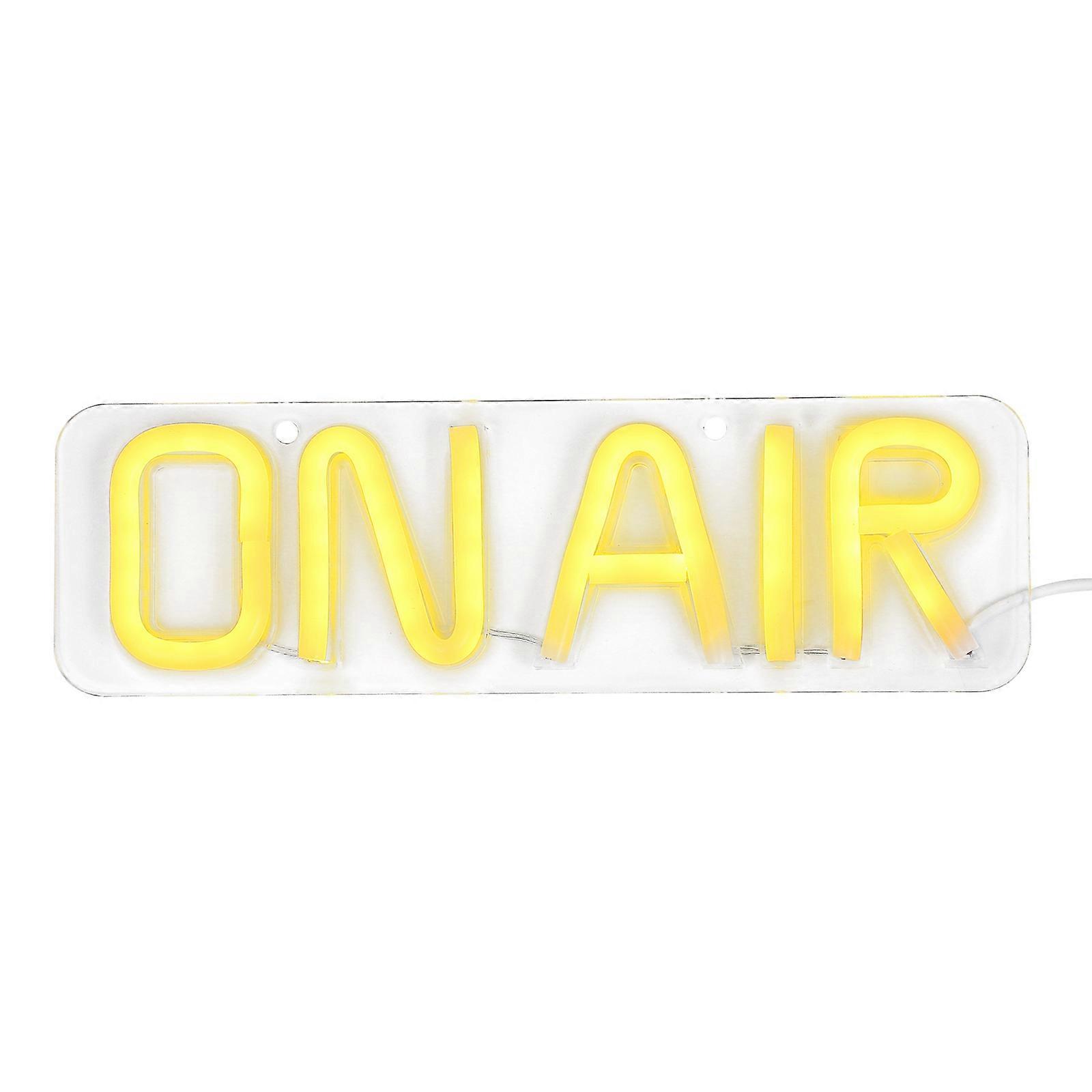 LED Neon Sign Creative ON AIR Letters Night Lamp Tabletop Light Home Decoration
