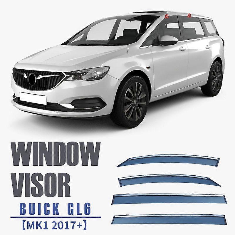 Ισχύει για: Για BUICK GL6 2017+ Γείσο παραθύρου αυτοκινήτου Στέγαστρα τέντας Παρμπρίζ Πλευρικό παράθυρο Βροχή Σκιά ηλίου Αξεσουάρ αυτοκινήτου