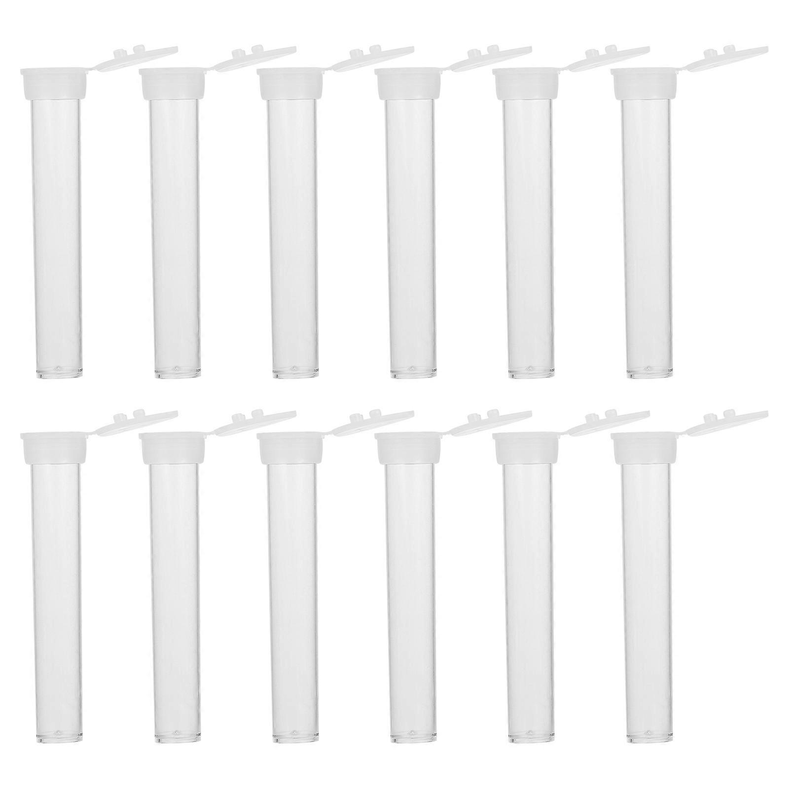 Transparent Plastic Cylindrical Tubes for Storage and Safe Lightweight Practical 3g