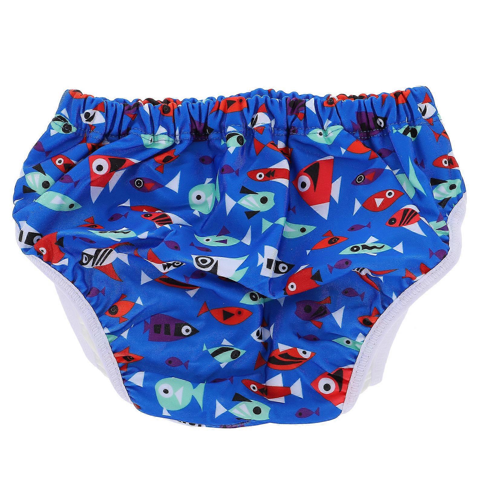 Leakproof Swim Nappies For Babies Comfortable Adjustable Summer Vacation XL Blue 1Pcs