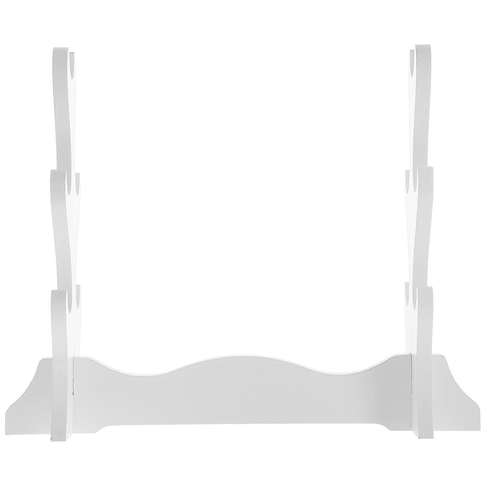 Wooden Sword Rack Sword Displaying Bracket Medieval Desktop Sword Holder