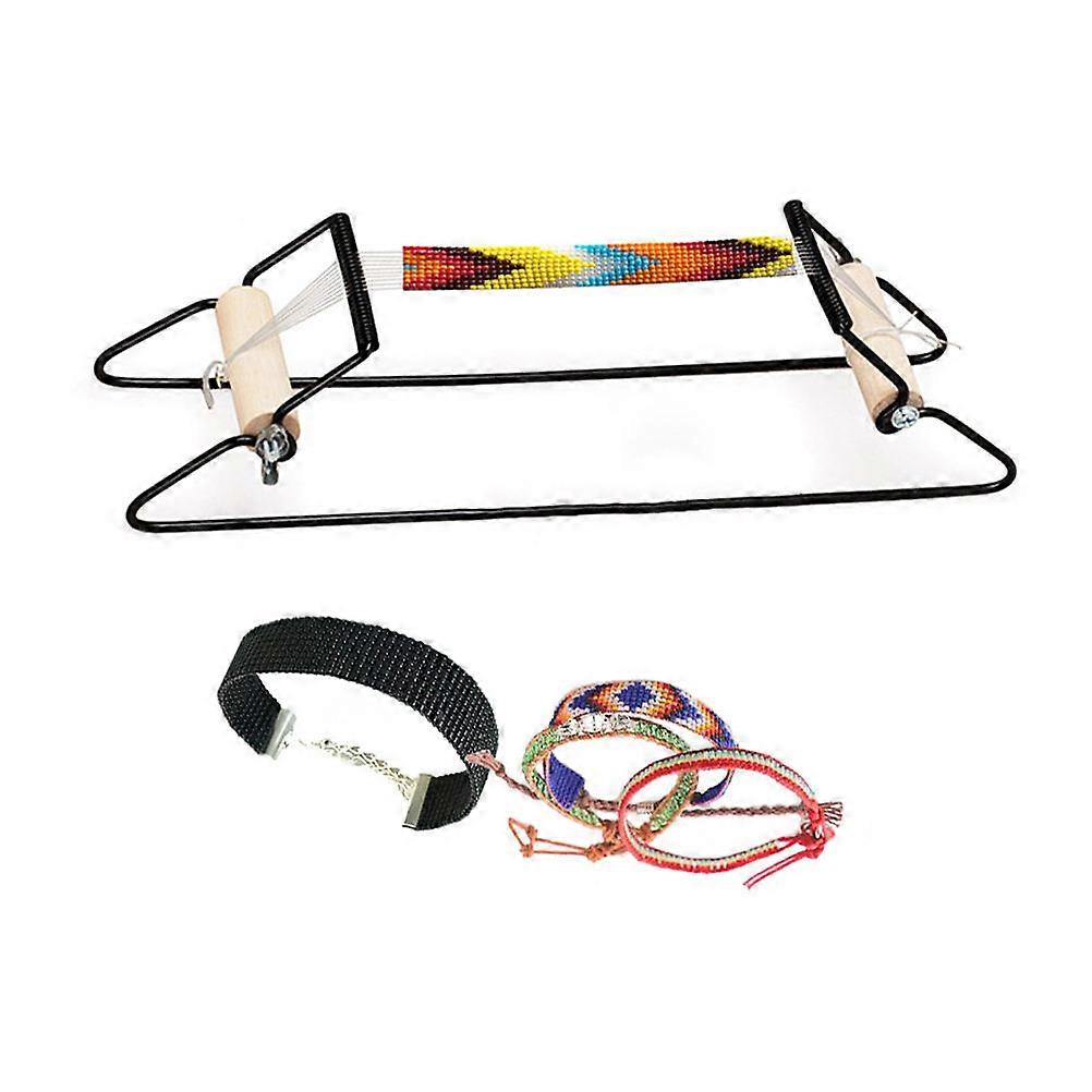 Stainless Steel Beading Loom Kit for DIY Jewelry Making – Handheld Weaving Tool for Bracelets and Bead Chain Crafting, Ideal for Beginners and Craft