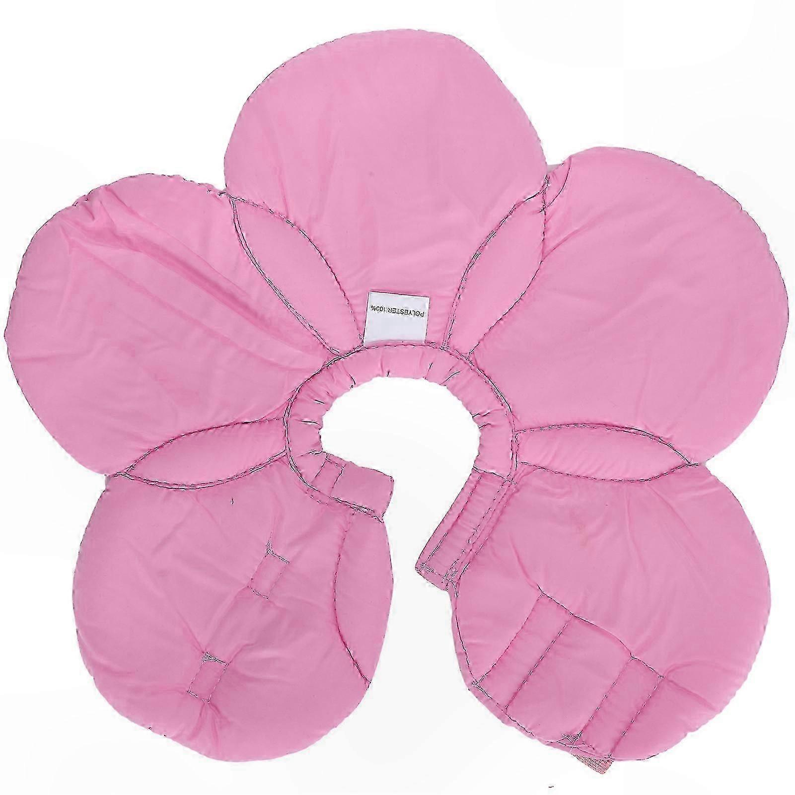 犬用調節可能な花型ペットリカバリーカラー、ソフト創傷保護、ピンクの大型サイズ