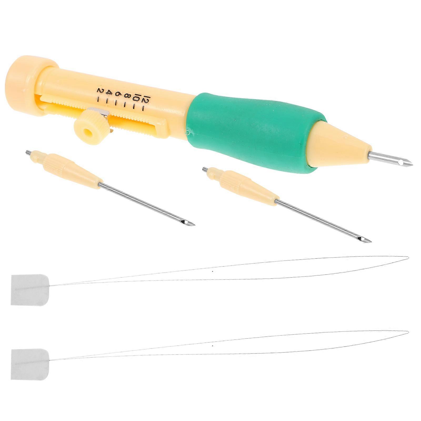 Punch Needle Tool for Beginner Embroidery Kit with Assorted Color Plastic and Iron Suitable for Carpet Crochet