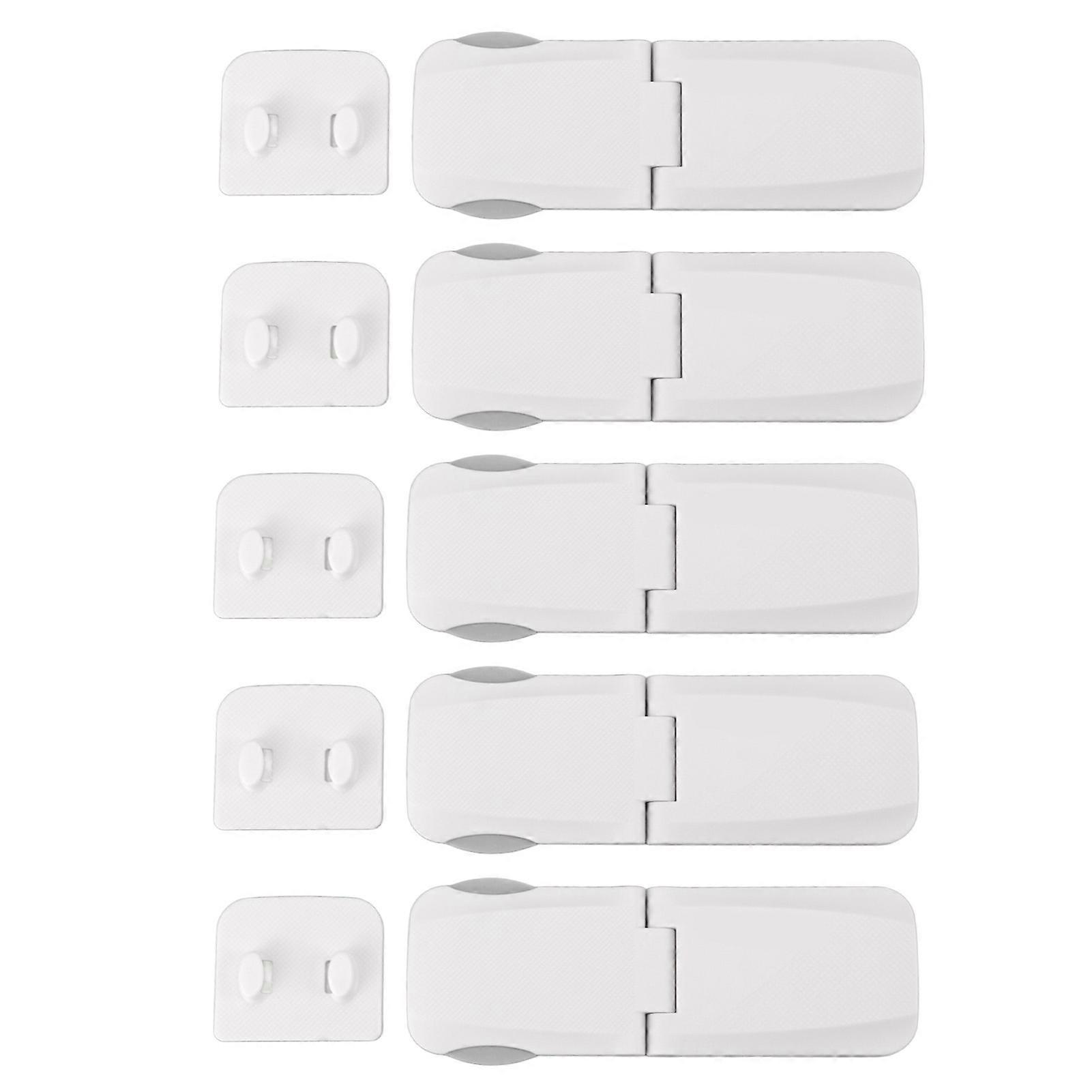 5pcs Child Safety Locks Prevent Hands Pinching Proofing Cabinet Lock for Drawer Refrigerator