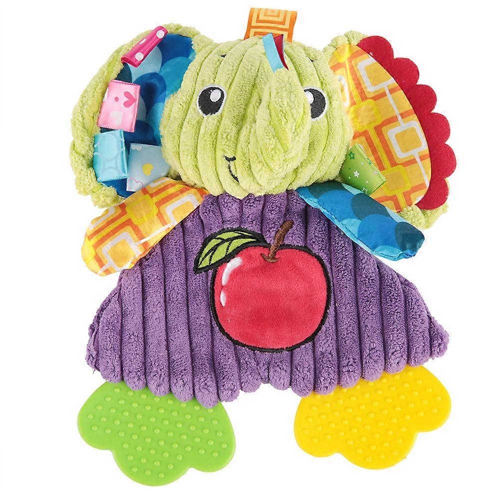 Cute Cartoon Pattern Baby Soft Rattle Towel Rocking Tooth Kid Toy Bed Rattles(Elephant)