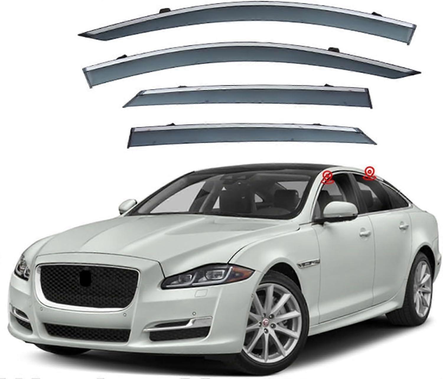 Rain protection side windows for Jaguar XJ LX351 20112019, ventilation louvers, sun, wind, and rain protection.