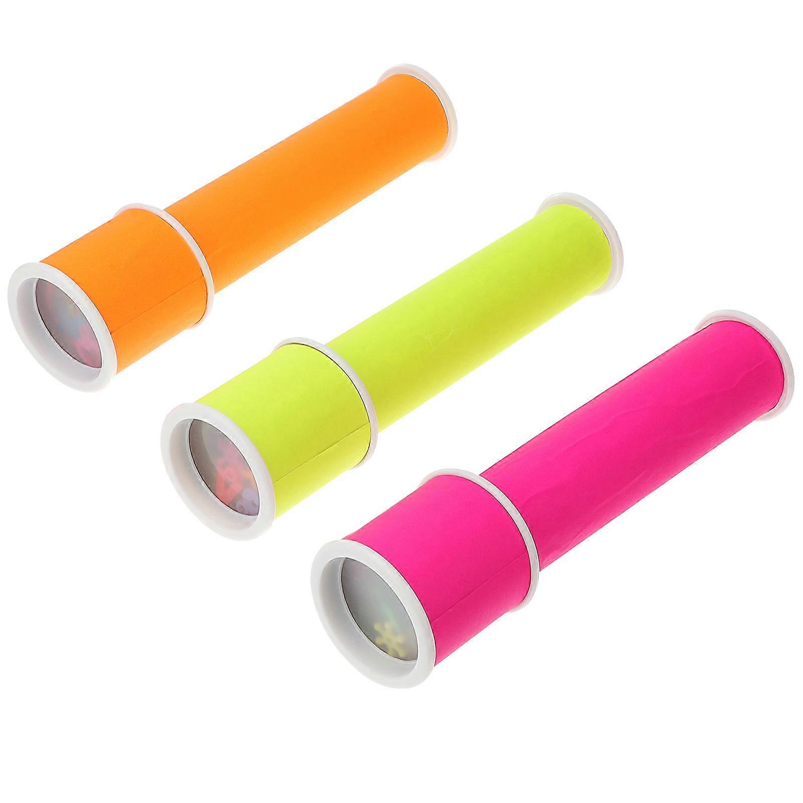 Durable Colored Paper DIY Kaleidoscope Kit for Kids to Create with Parents 3 Sets