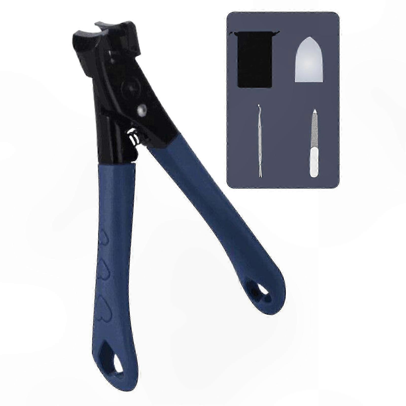Long Handle Nail Clippers with Large Opening and Splash-Proof Design for Fingernail and Toenail Use