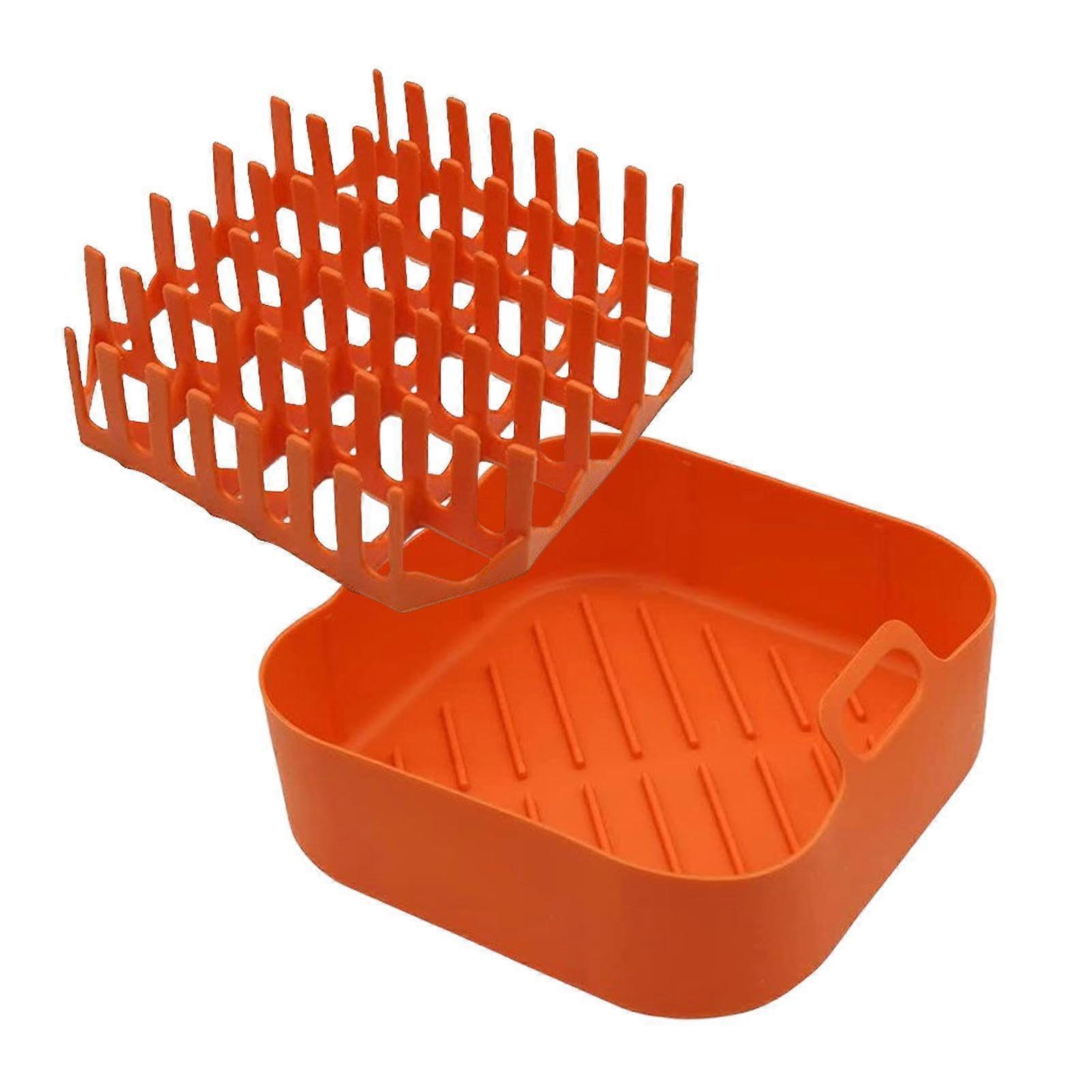 Silicone Bacon Cooker for Oven and Air Fryer, Heat Resistant Non-Stick Bacon Rack Tray for Sausages and Pizza Rolls