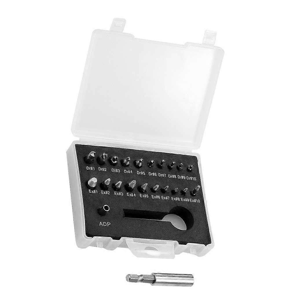 Damaged Screw Extractor Tool Set For DIY Enthusiasts Featuring Portable Storage Solution And 22Pack Tools For Repairs