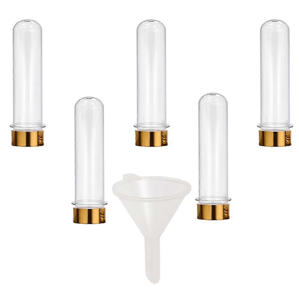 Reusable Plastic Tube Bottles 6Pcs Functional Candy Jars For Family Use 40ml Design