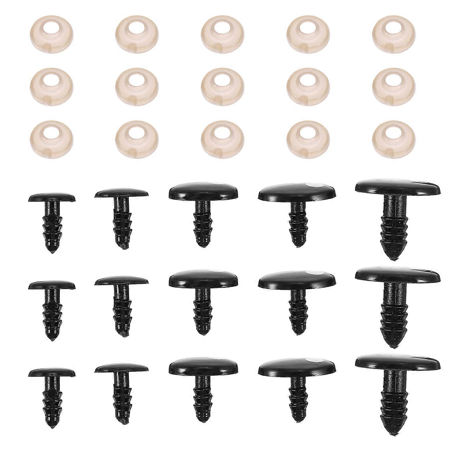 DIY Craft Accessories For Children 1 Box Oval Black Plastic Ideal For Creative Craft Projects