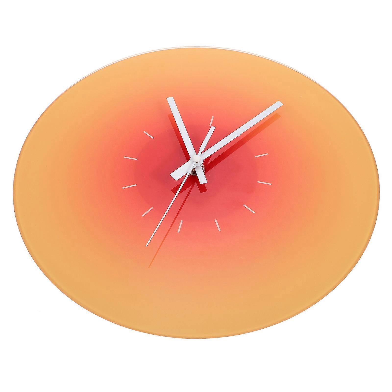 Modern Wall clock with Glass Design for Home Decoration Multi Color 10.2 Inches