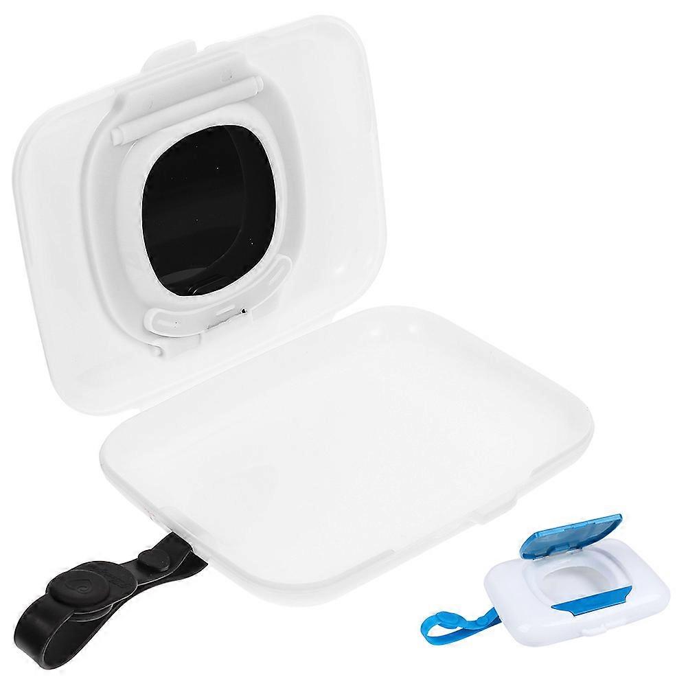 Travel Wipe Case 2Pcs For Automotive Use Assorted Color Portable Design With Wide Opening