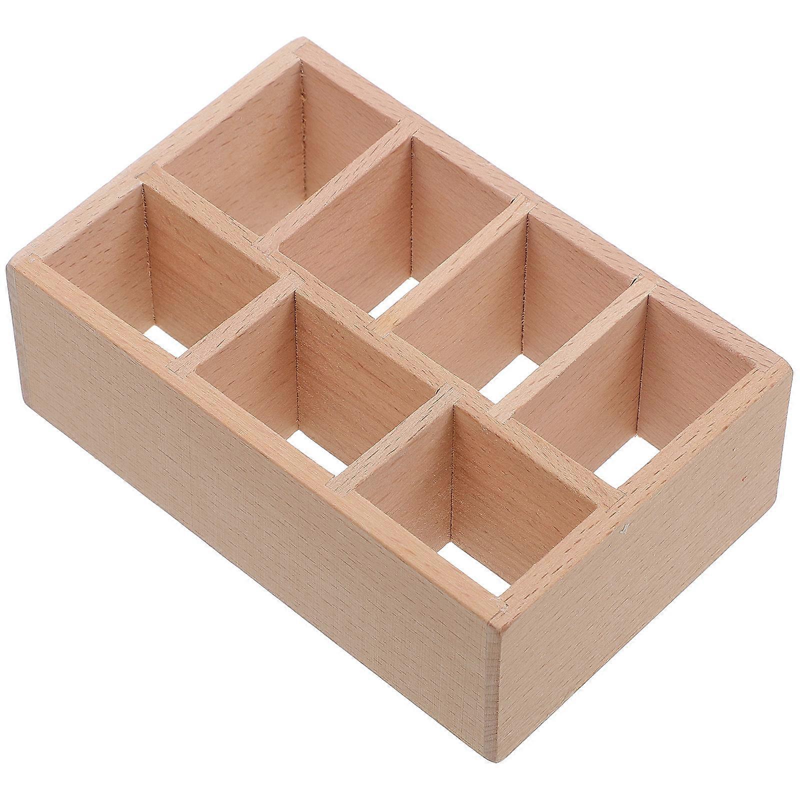 Beige Miniature Cabinet Model for Decoration Use Crafted with Synthetic Material 4.5 Inches