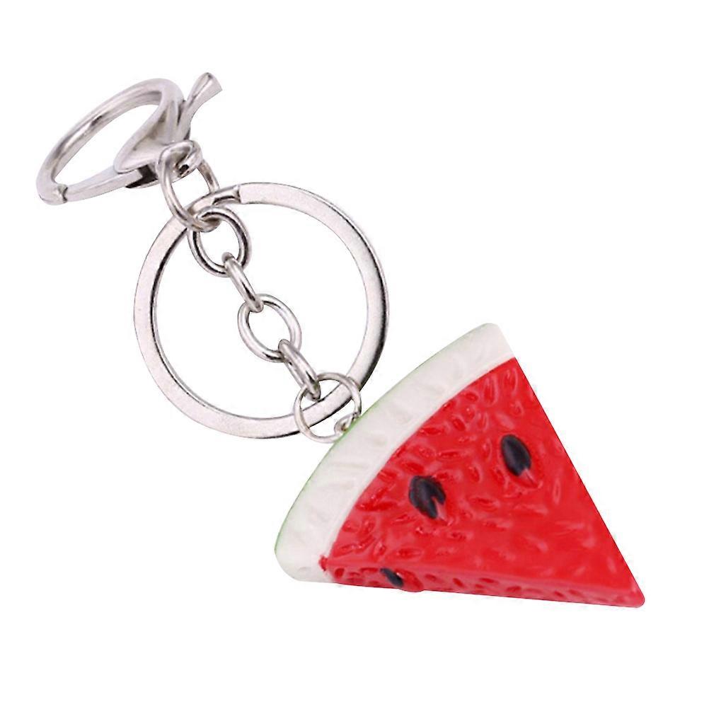 Fruit Model Keychain Watermelon Shape For Organizing Keys In Red Color Great For Christmas 1Pcs