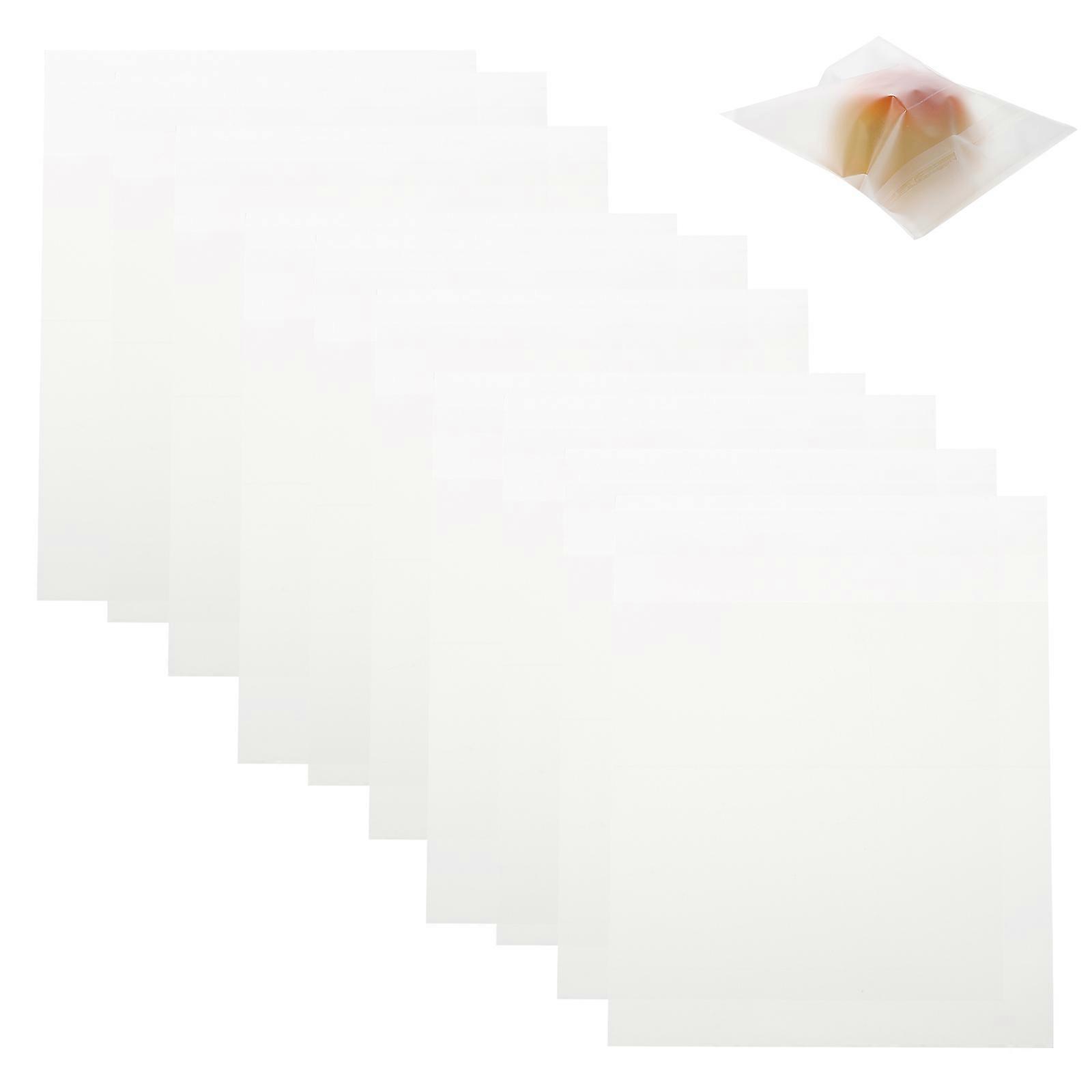 Transparent Resealable Cookie Bags for Storage Made of Sturdy Paper Perfect for Snacks and Candies 100Pcs