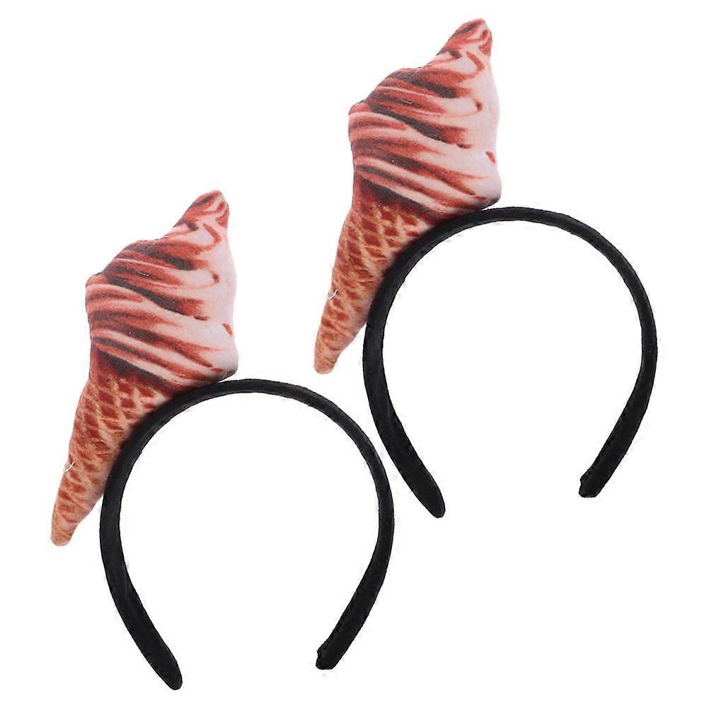 Ice Cream Cone Headband Lightweight Accessory for Carnival, Christmas & Cosplay Parties
