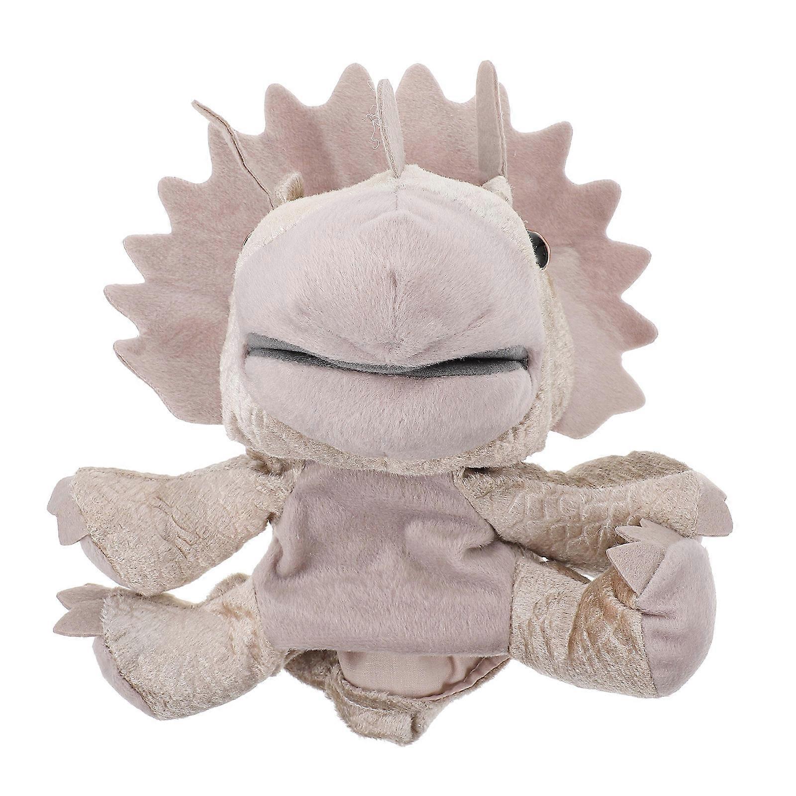 Dinosaur Playset Hand Puppet For Children Brown PP Cotton Material For 1Set