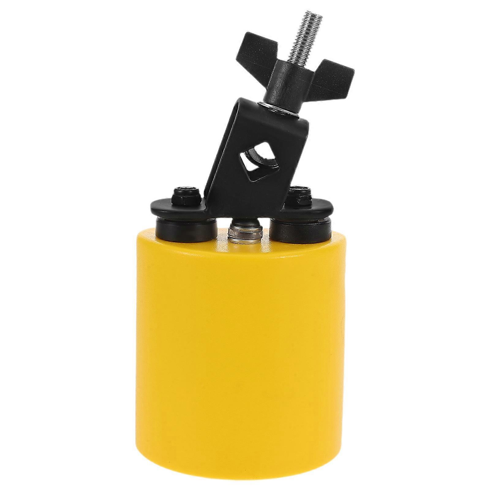 Percussion Cowbell for Drum 1 Yellow Metal Hand Held Cowbell with Child-Friendly Grip for Music
