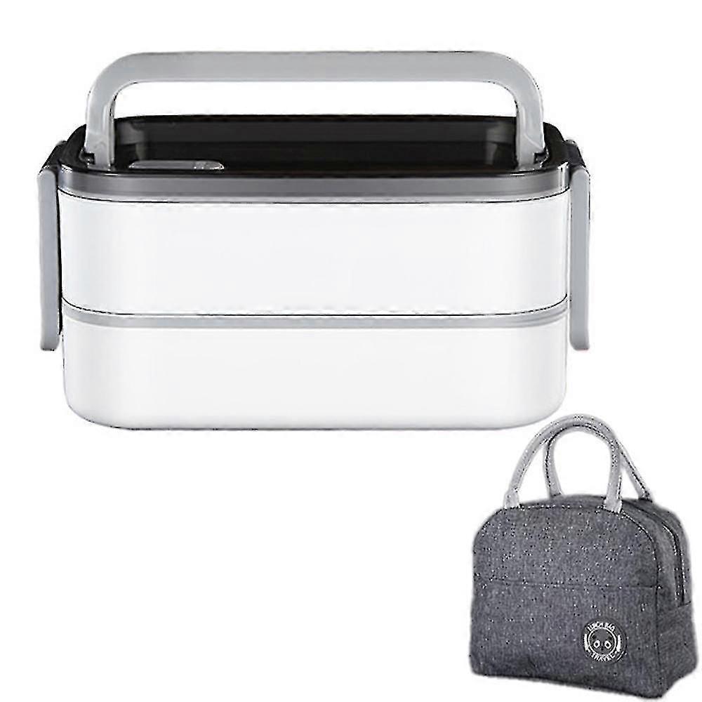 Beheizte Lunchbox aus Edelstahl - Isolierte Bento-Box Multifunktions-Container Lunchbox-Container mit Fächern