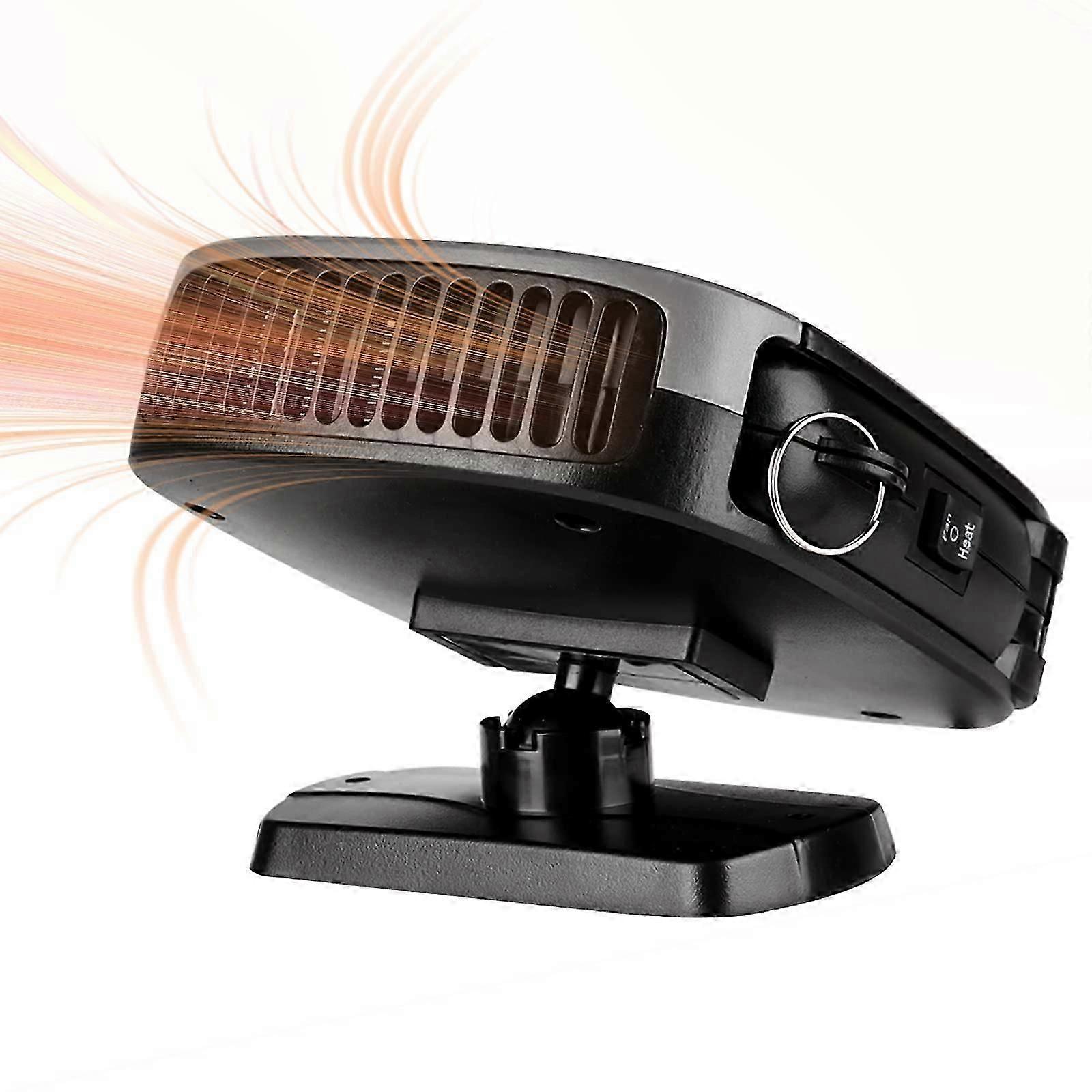 Lüfter Windschutzscheibe Entfroster, 12V Auto Tragbar 2 in 1 Keramikheizung Kühlung Heizung Lüfter Defroster Anti-Fog