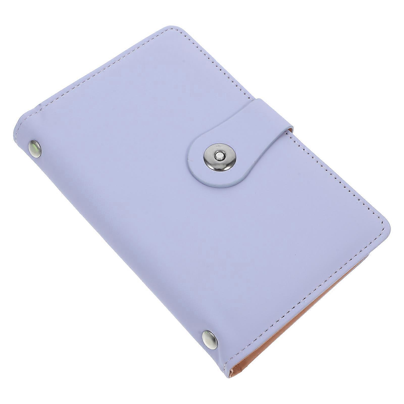Paper Money Holders For Collectors Money Binder Organizer For Cash Display 1Pcs Violet Elegant Book-shaped Design