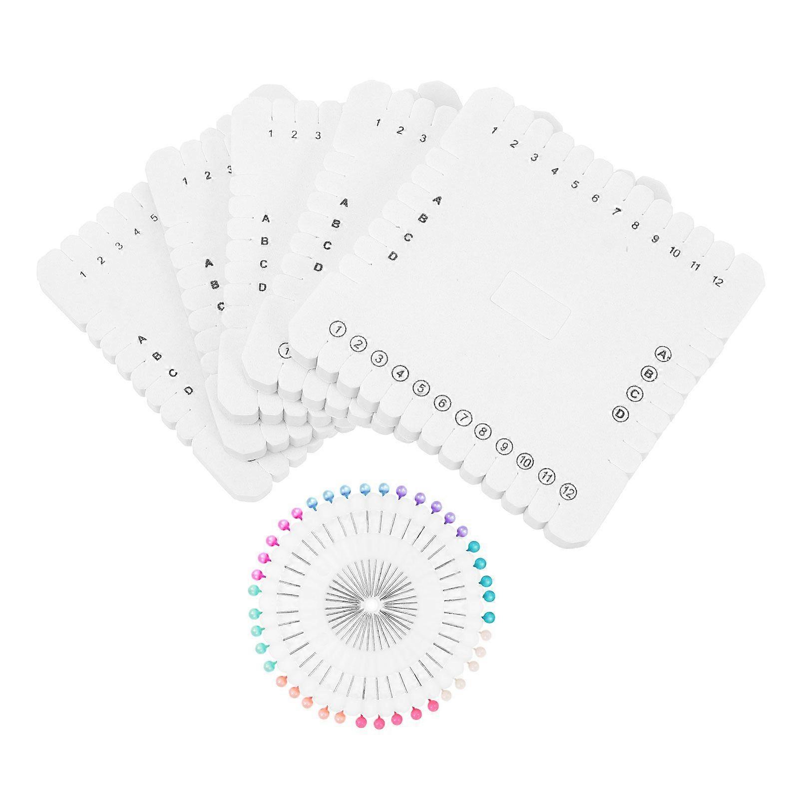 1 Set 10cm Square Kumihimo Plate Bracelet Weave Plate with Positioning Pin