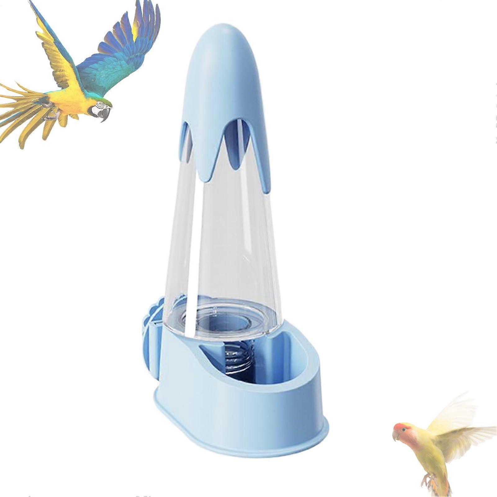 Bird Waterer Automatic Waterer Hydration System For Small And Medium Pet Birds Like Parakeets Easy Assembly Blue Model B