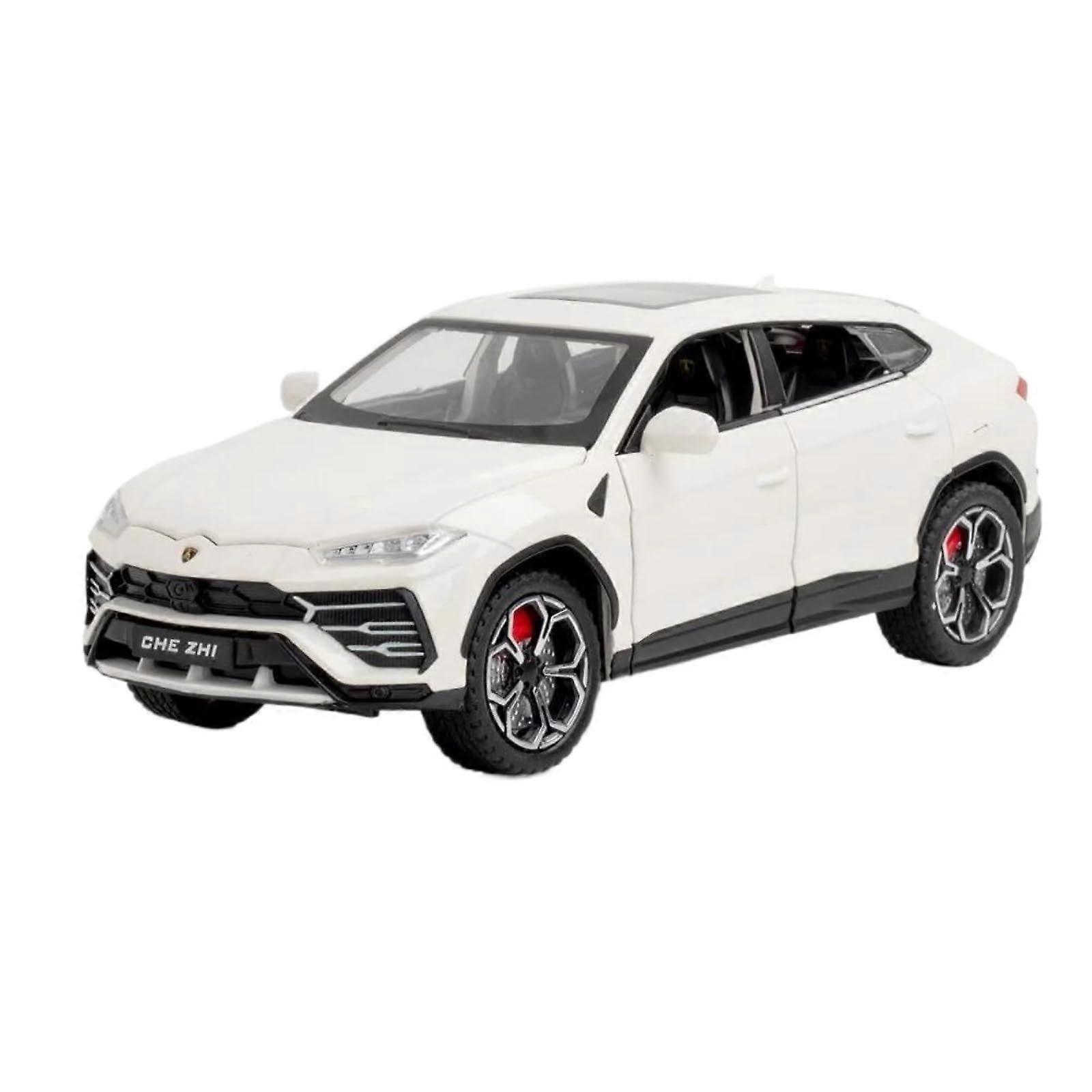 Modellauto Im Massstab 1:24 Lamborghini Urus Die-Cast Alloy Model Car With Sound And Light White Original Box