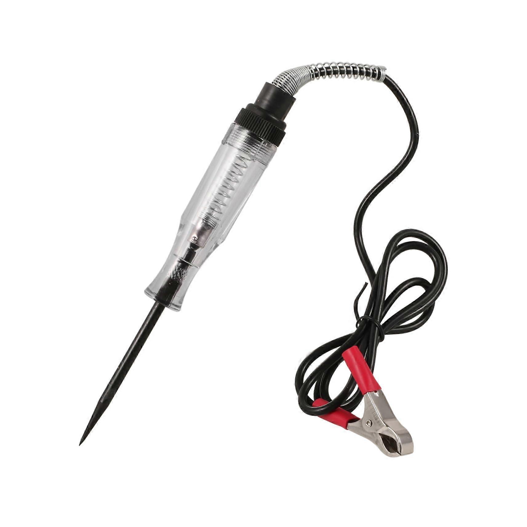 Automotive Circuit Tester 12V-24V Electric Auto Circuit Tester with Spring Wire for Electrical Diagnostics and Repairs