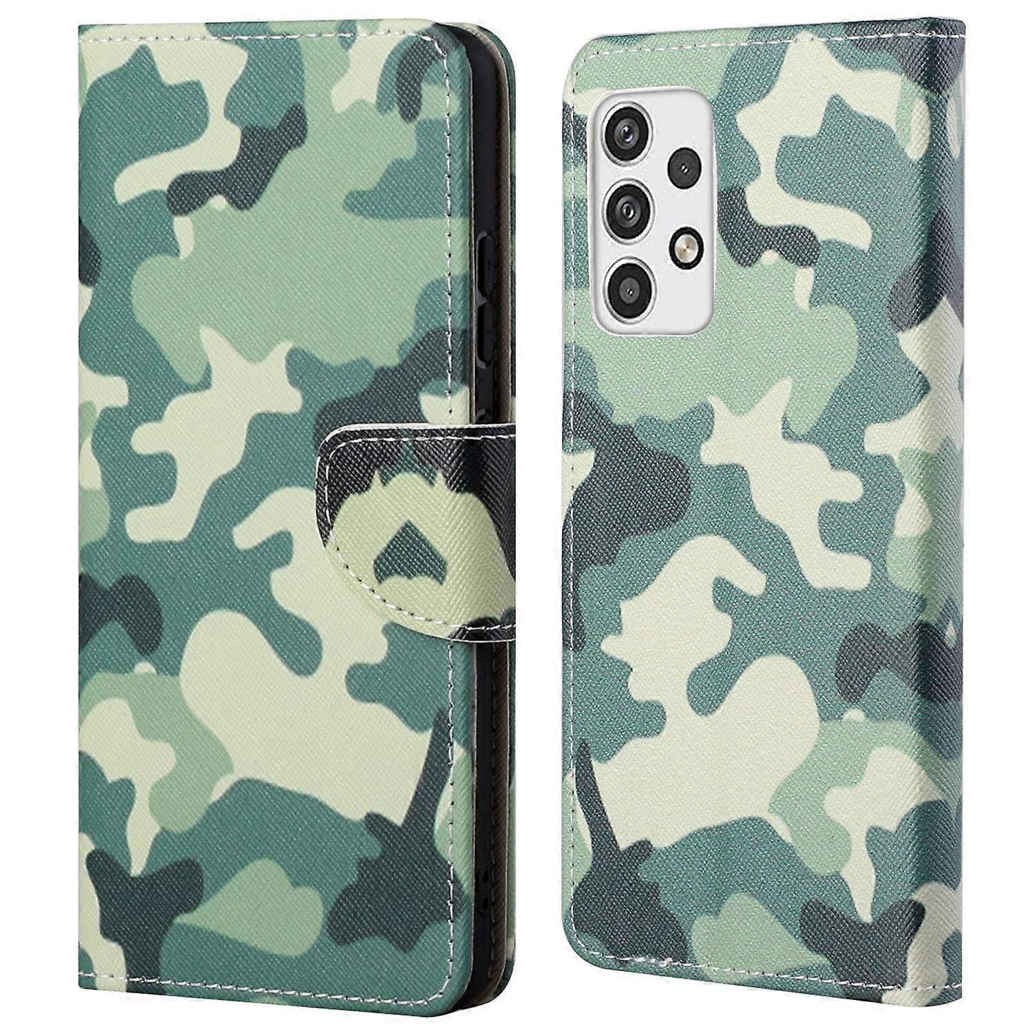 Pattern Printing Leather Phone Cover for Samsung Galaxy A23 5G (Global Version), Stand Wallet Cross