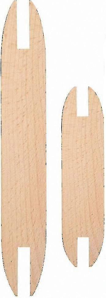 Beech Wood Weaving Shuttles, 2-Piece Kit for DIY Tapestry, Scarf, and Sweater Crafting Tools
