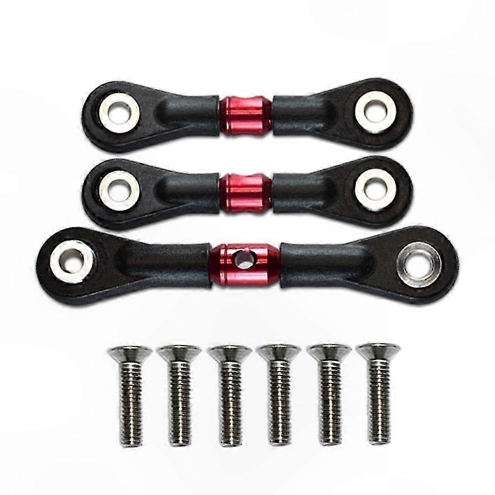 3-Piece Steering Link Rod Set for 1/10 RC Car Models Including TT-02 and TT-02T Upgrade Parts