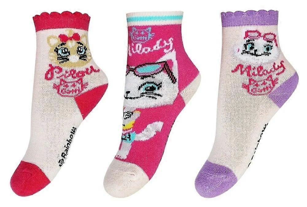 3-pack 44 cats strumpor rosa