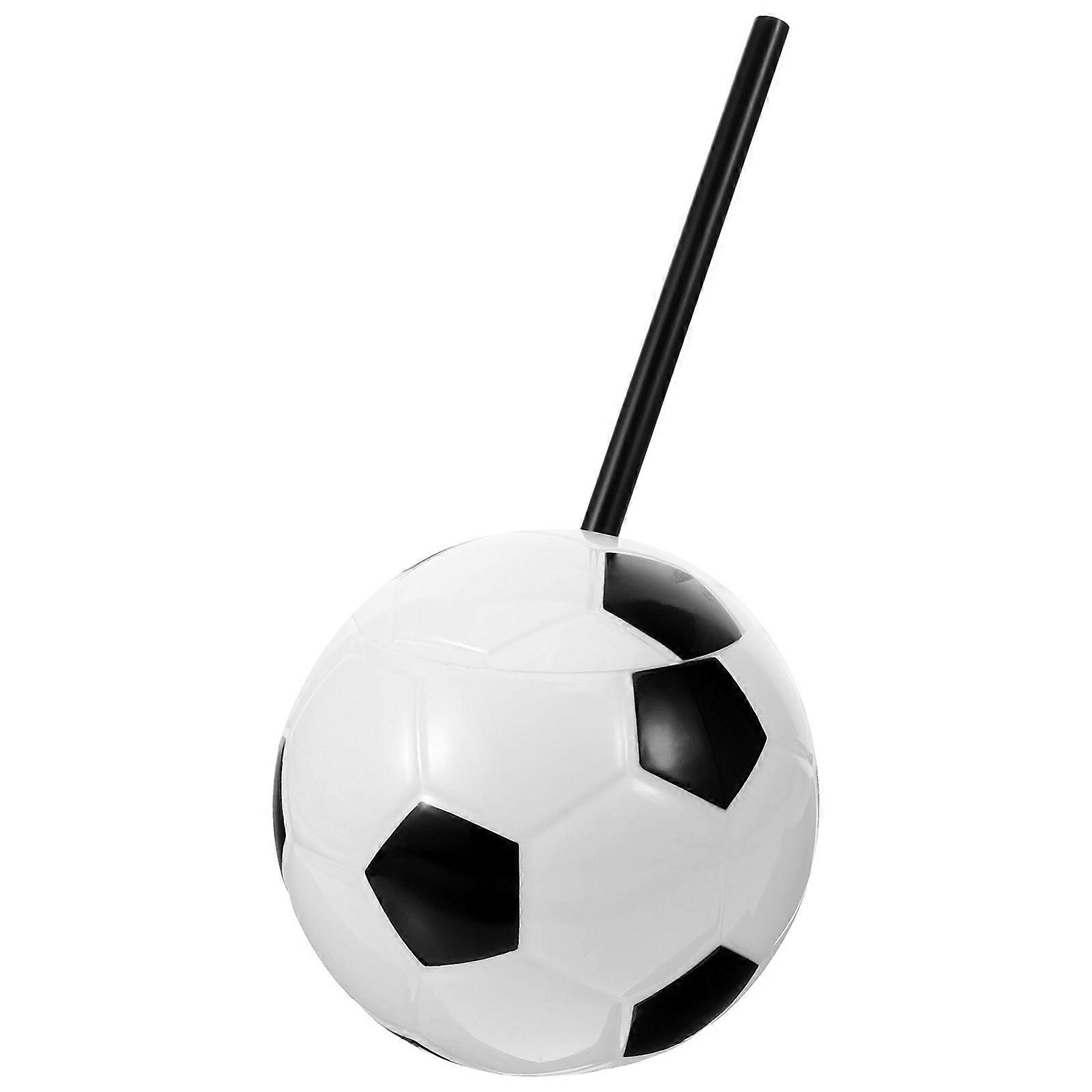 MultiColored Football Shape Water Cup for Storage Use Plastic Decorative Drink Cup 16 oz
