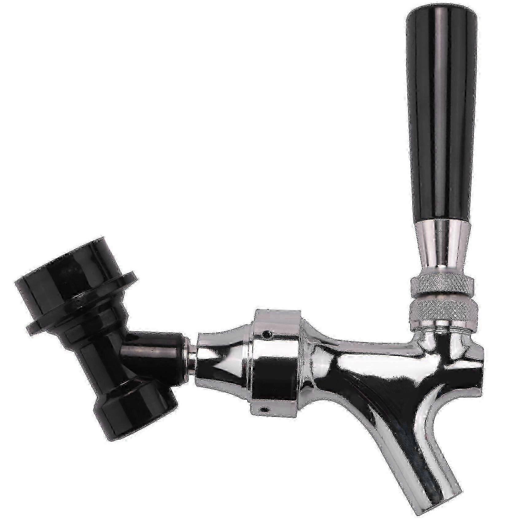 Ball Lock Beer Faucet Kit για Homebrew Draft Beer, συμβατό με Cornelius Keg &; Picnic Tap - Μαύρο ή ασημί