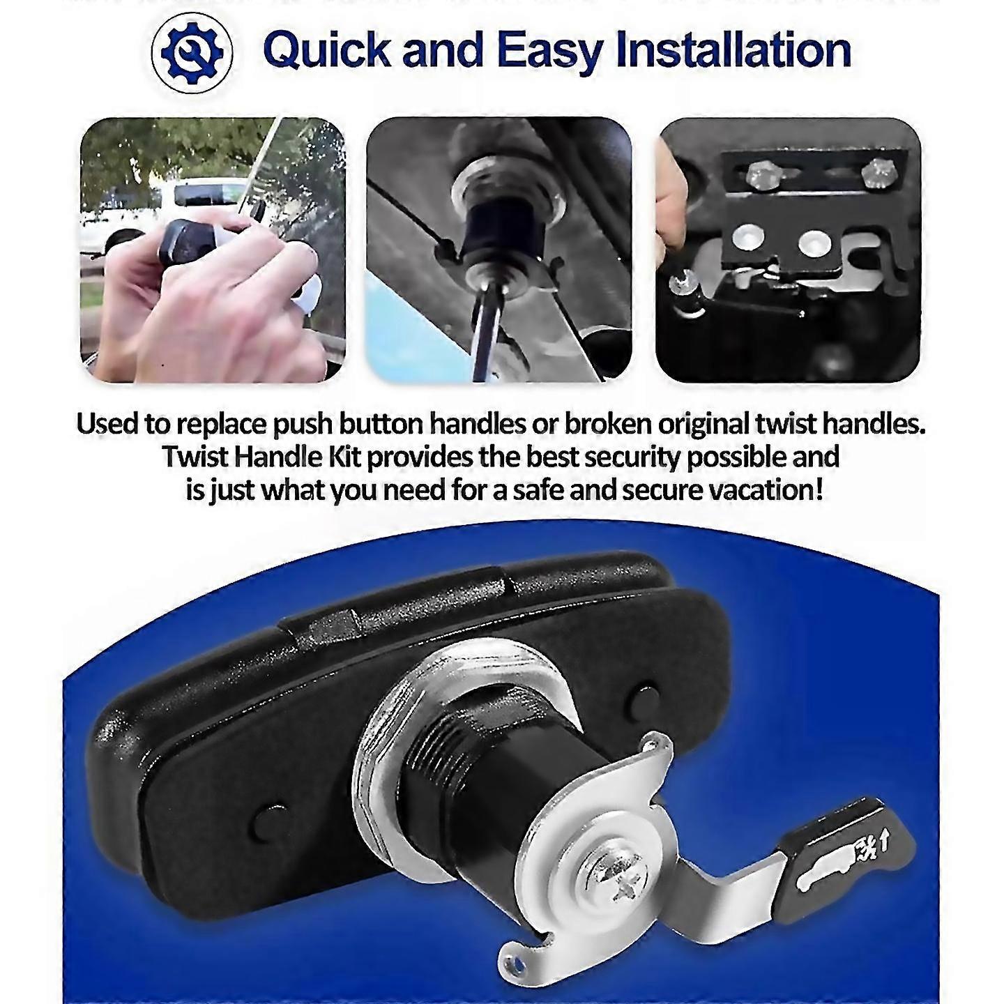 For Truks Twist Handle Kit For Leer 113436100xq700 100xllatches