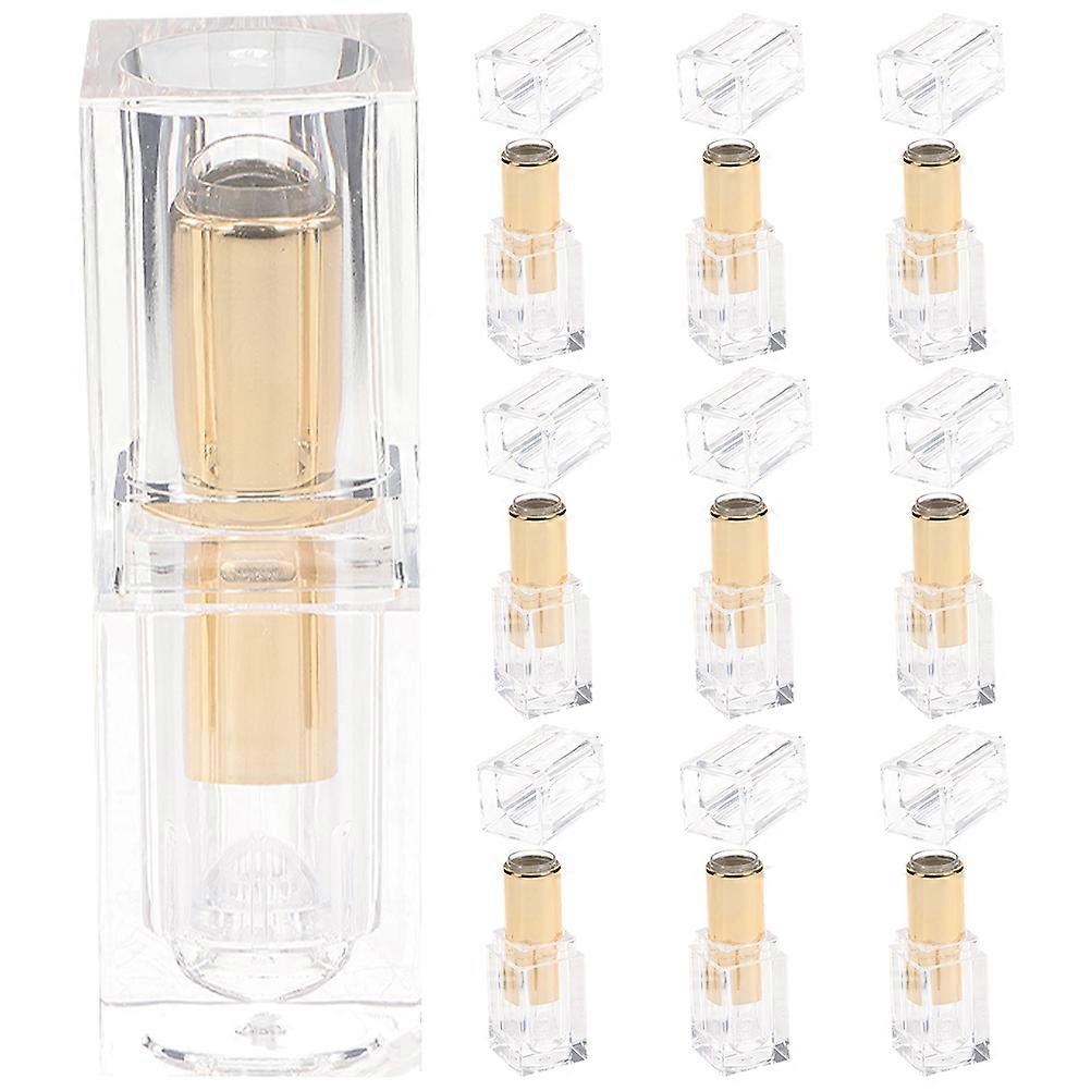 Empty Refillable Lipstick Tubes for DIY Crafts Assorted Color Plastic 10pcs