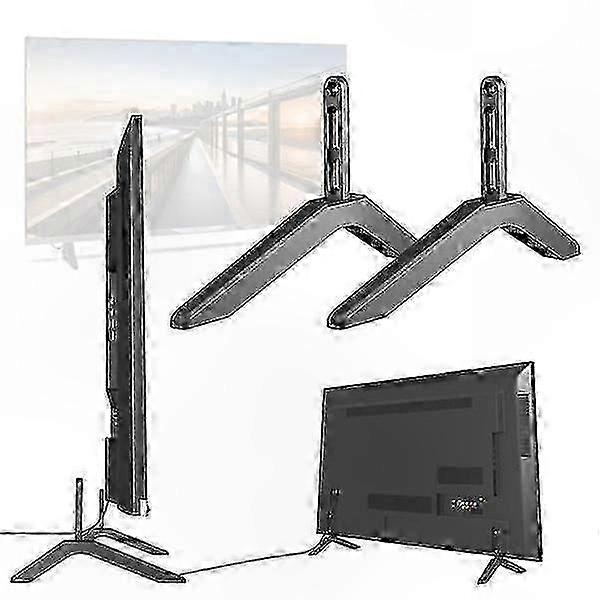 Adjustable TV Stand Mount for 32-65 Inch Screens - Durable Aluminum Base with Height Customization
