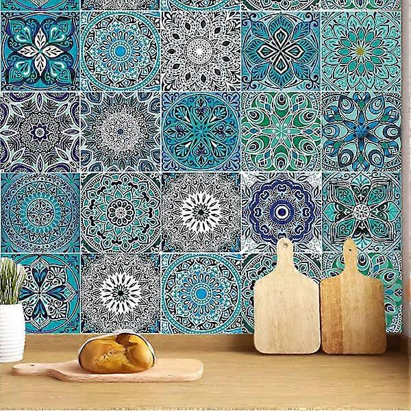 20 Pieces Kitchen Tile Decals, Self-Adhesive Bathroom Tile Decals