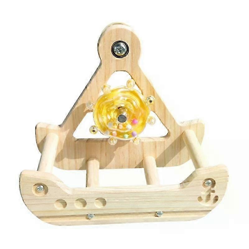 Bird Activity Stand Perch, Interactive Swinging Motion Chewable Perch for Birds