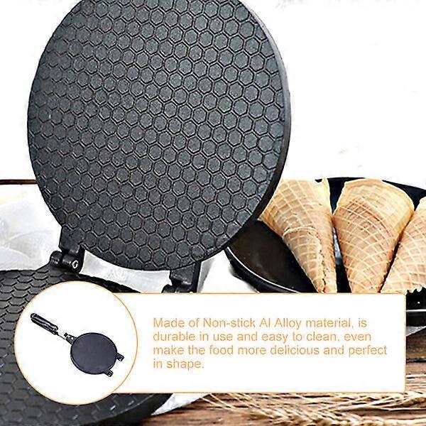 Gas waffle maker, two-piece design, suitable for kitchens and restaurants
