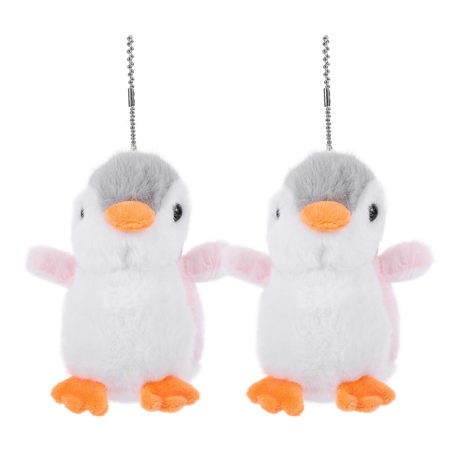 Stuffed Penguin Hanging Charm for Family and Plush Material with 2Pcs